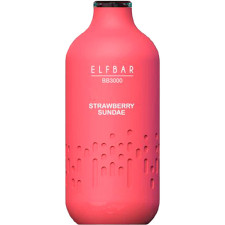 Одноразова електронна сигарета Elf Bar BB3000 10 мл 5% Полуничне морозиво mini slide 1
