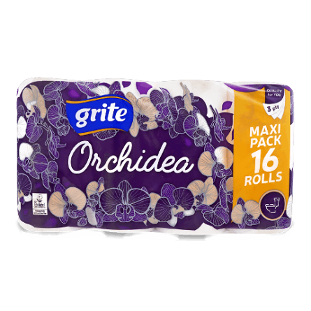 Папір туалетний Grite Orchidea White slide 1