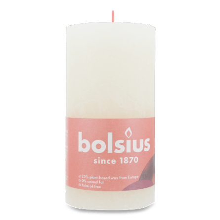 Свічка Bolsius «Руcтик» м'яка перлина 130/68 мм slide 1