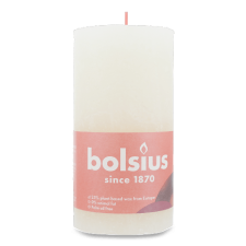 Свічка Bolsius «Руcтик» м'яка перлина 130/68 мм mini slide 1