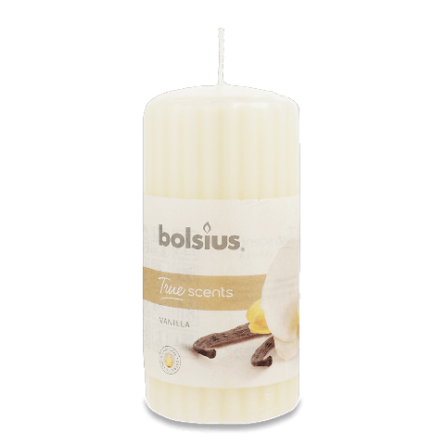 Свічка Bolsius ароматична «Ваніль» циліндрична ребриста 120X58 мм slide 1