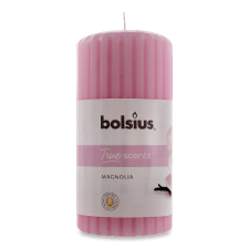 Свічка Bolsius ароматична «Магнолія» циліндрична ребриста 120X58 мм mini slide 1