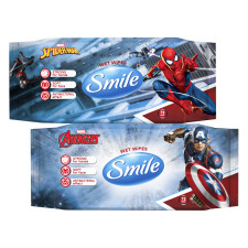 Серветки Smile Marvel вологі 72шт в асортименті mini slide 1