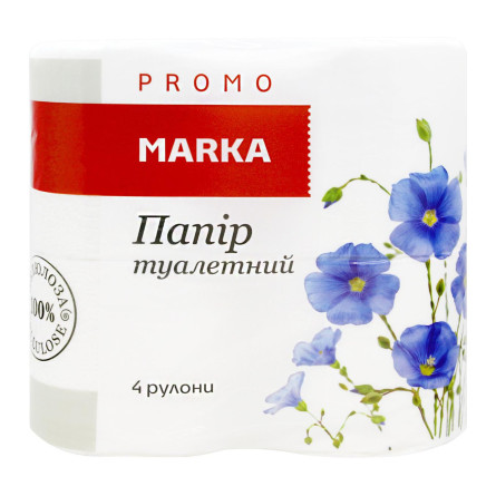 Папір туатетний Marka Promo двошаровий 4шт