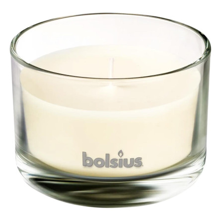 Свеча Bolsius в стекле с ароматом ваниль 6,3x9см