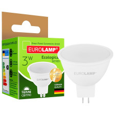 Лампа Eurolamp LED ЕКО D SMD MR16 3W 3000K GU5.3 mini slide 1