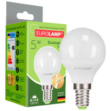 Лампа Eurolamp LED ЕКО G45 5W 4000K E14 mini slide 1