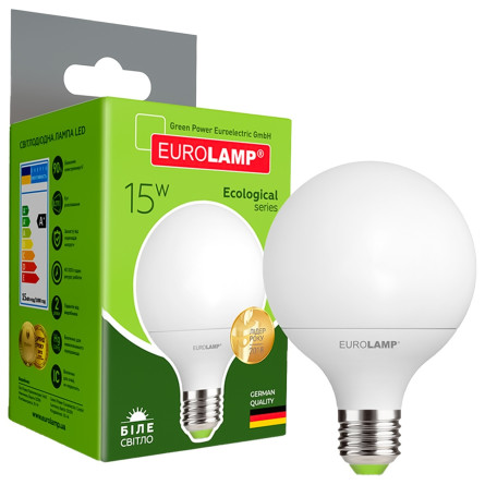 Світлодіодна лампа Eurolamp LED G95 15W E27 K4000 slide 1