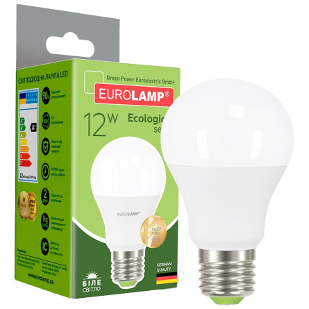 Лампа Eurolamp LED ЕКО A60 12W 4000K E27