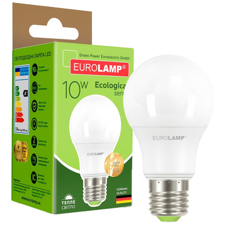 Лампа світлодіодна Eurolamp LED A60 E27 10W 3000K slide 1
