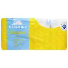 Туалетний папір Harmony Comfort 2 шари 8шт mini slide 1