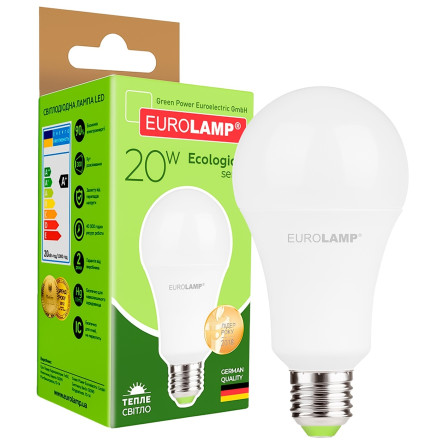 Лампа Eurolamp світлодіодна A75 20W E27 3000K slide 1