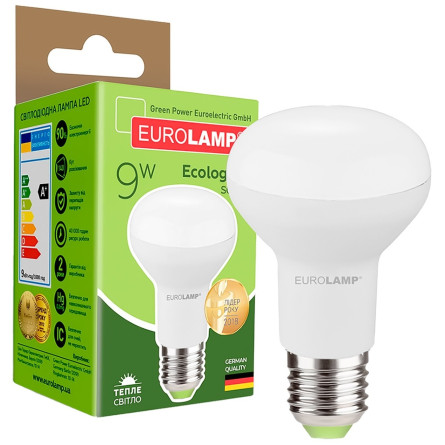 Лампа Eurolamp LED R63 9W E27 3000K slide 1