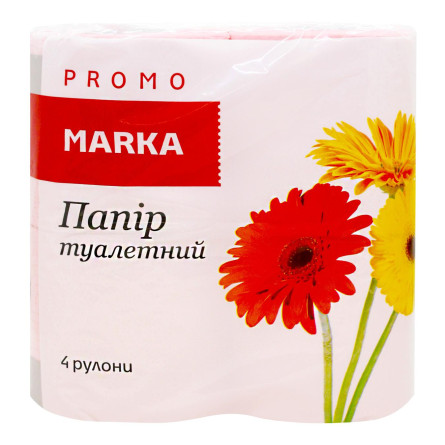 Бумага туалетная Marka Promo двухслойный цветной 4 рулона