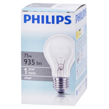 Лампа розжарювання Philips Stan 75W E27 230V A55 CL 1CT/12X10F mini slide 1