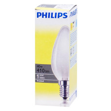 Лампа розжарювання Philips 40W E14 230V B35 FR 1CT/10X10F mini slide 1