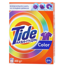Порошок пральний Tide Color Аква-пудра автомат 300г mini slide 1