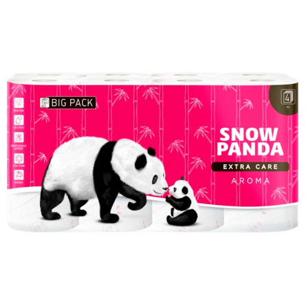 Туалетний папір Snow Panda Extra care Aroma чотиришаровий 16шт