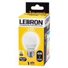 Лампа Lebron светодиодная G45 4W Е27 3000K mini slide 1