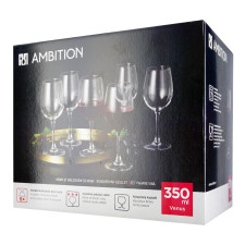 Набір келихів для вина Ambition Venus 6шт 350мл mini slide 1