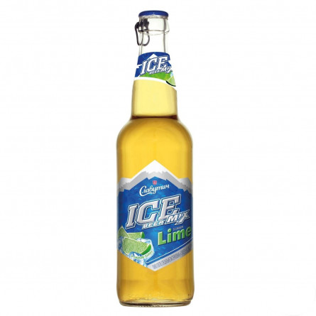 Пиво Славутич Ice Mix світле спеціальне пастеризоване зі смаком Лайма 3,5% 0,5л