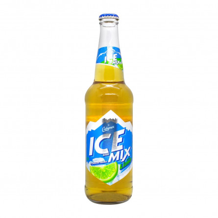 Пиво Славутич Ice Mix світле спеціальне пастеризоване зі смаком Лайма 3,5% 0,5л