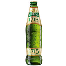 Пиво Львовское 1715 светлое пастеризованное 4,7%  0,45л mini slide 1