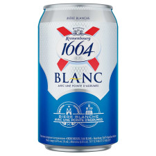 Пиво Kronenbourg 1664 Blanc светлое нефильтрованное 4,8% 0,33л mini slide 1