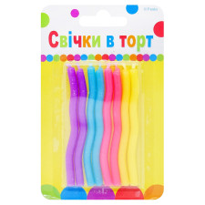 Свічки Party Favors Веселка 8шт mini slide 1