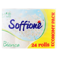 Папір туалетний Soffione Natural Bianco тришаровий 24шт mini slide 1