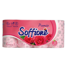Туалетний папір Soffione Fancy Camellia трьохшаровий 8шт mini slide 1