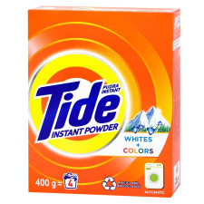Порошок для прання Tide Для білих та кольорових речей автомат 400г mini slide 1