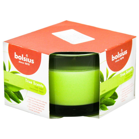 Свічка Bolsius в склі з ароматом зелений чай 6,3x9см slide 1
