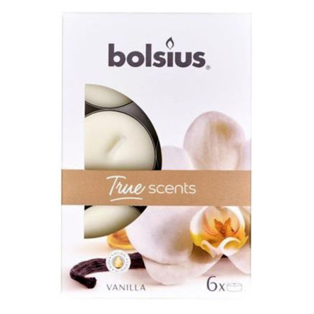 Свічка Bolsius True Scents ваніль 6шт slide 1