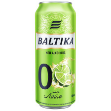 Пиво Baltika Лайм безалкогольне з/б 0,5л mini slide 1