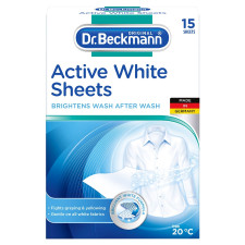 Серветки Dr. Beckmann Active White для оновлення кольору 15шт mini slide 1