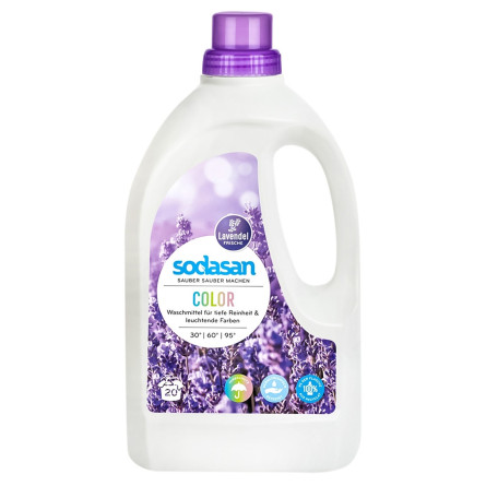 Засіб для прання Sodasan Lavender Color 1,5л