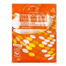 Пральний порошок Auchan Лимон безфосфатний автомат 3кг mini slide 1