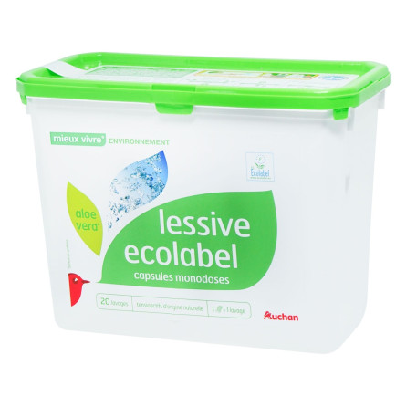 Еко капсули для прання Auchan 20шт