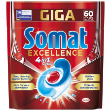 Таблетки Somat Excellence для посудомоечной машины 60шт mini slide 1