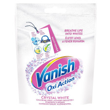 Плямовивідник і відбілювач порошкоподібний для тканин Vanish Gold Oxi Action Кришталева білизна 250г mini slide 1