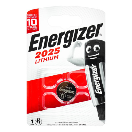 Батарейка Energizer литиевая CR2025 1шт slide 1