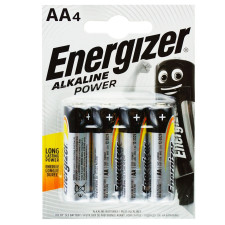 Батарейка Energizer щелочная AA LR6 4шт mini slide 1