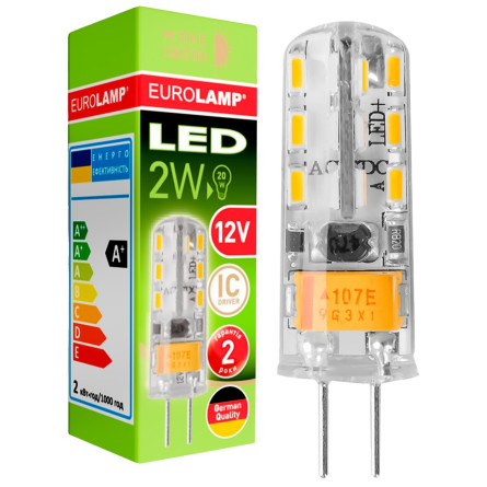 Лампа Eurolamp LED G4 2W 3000K 12V