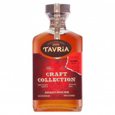Напиток алкогольный Tavria Craft Collection Black Cherry 30% 0,5л