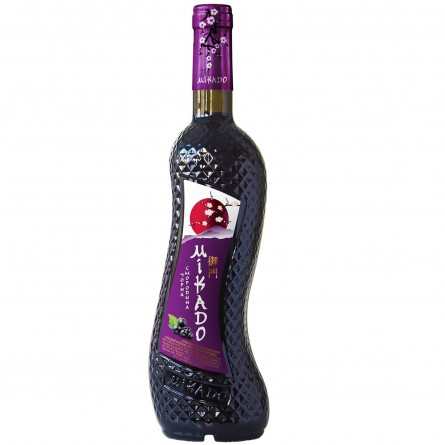Напій винний Mikado Чорна смородина солодкий червоний 11% 0,7л slide 1