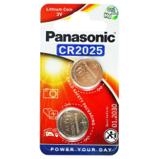 Батарейка Panasonic CR2025 3V 2шт mini slide 1
