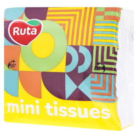 Хустинки Ruta Mini Tissues носові двошарові 150шт