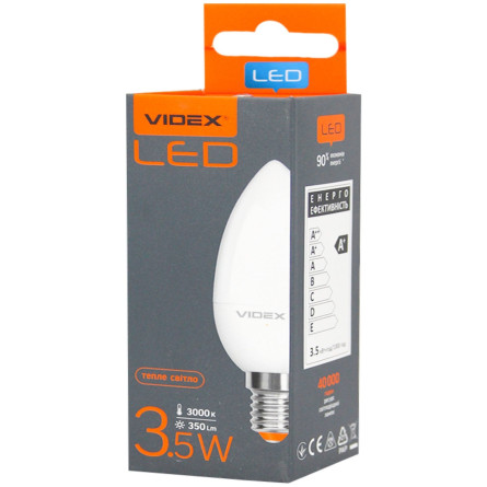 Лампа светодиодная Videx C37E 3.5W E14 3000K slide 1