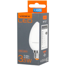 Лампа светодиодная Videx C37E 3.5W E14 3000K mini slide 1